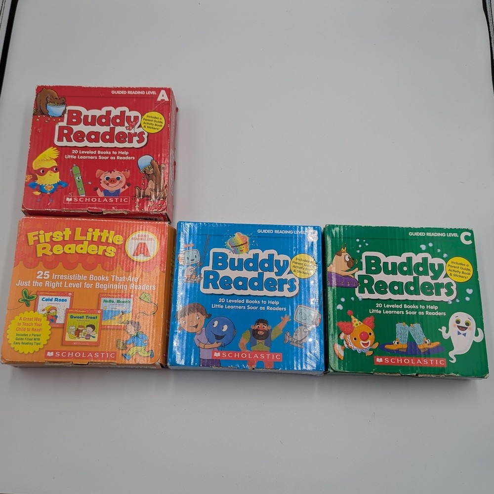 Scholastic Buddy Readers & First Little Readers Box Set Levels A B C Mixed Lot